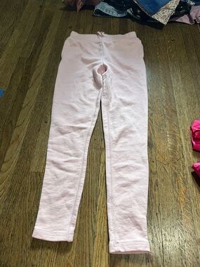 Polo Ralph Lauren Girls' Light Pink Fleece-Lined Leggings